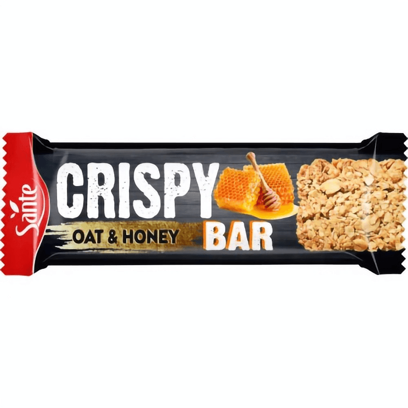 Baton Węglowodanowy Owsiany Sante Crispy Bar Baton Owsiany 40g z Miodem