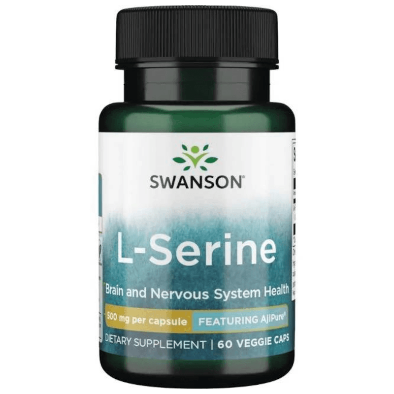 Aminokwasy Seryna Swanson AjiPure L-seryna 500mg 60vkaps