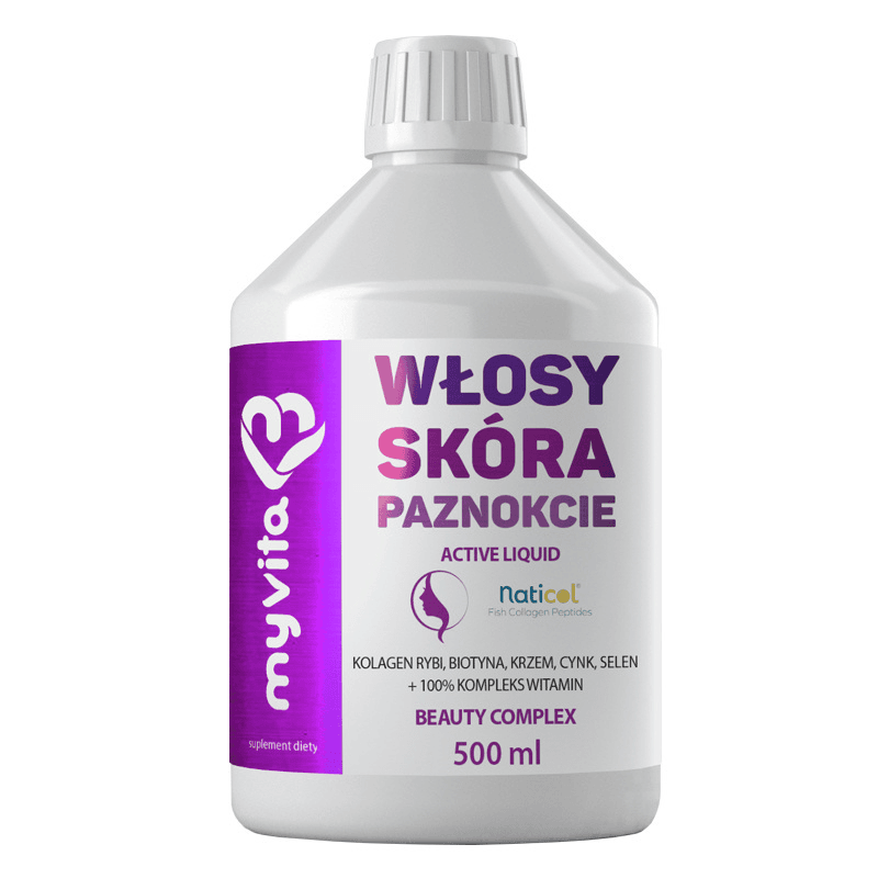 Wsparcie Włosów, Skóry, Paznokci Kompleks MyVita Włosy Skóra Paznokcie 500ml