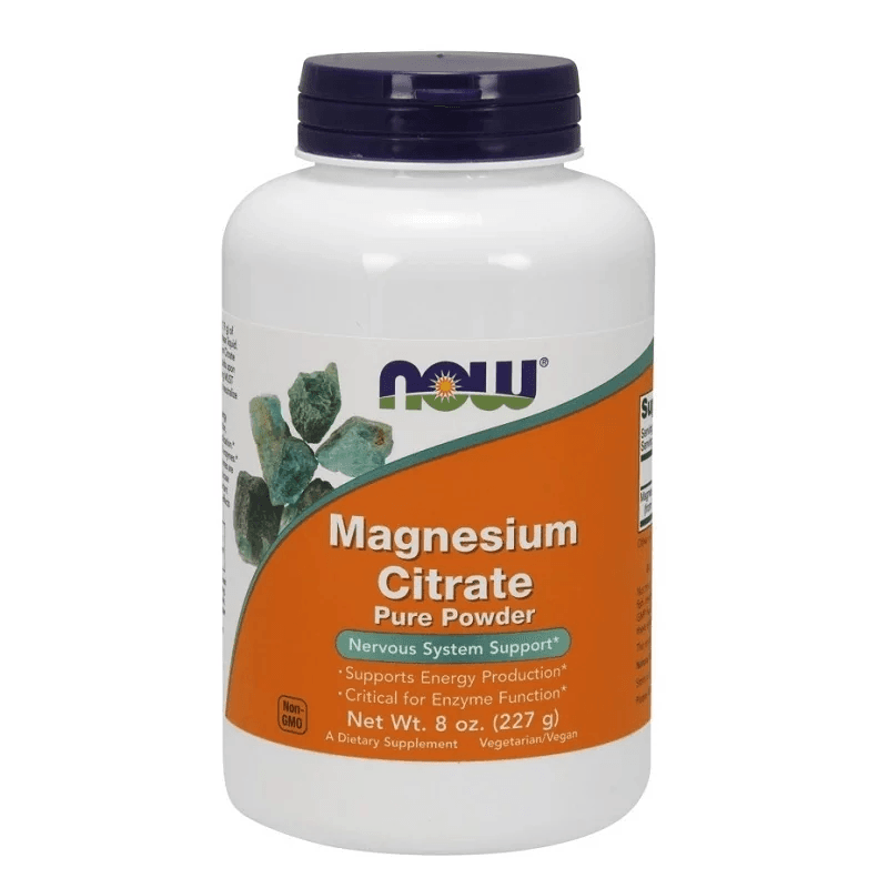 Minerały Magnez Now Foods Magnesium Citrate Pure Powder 227g