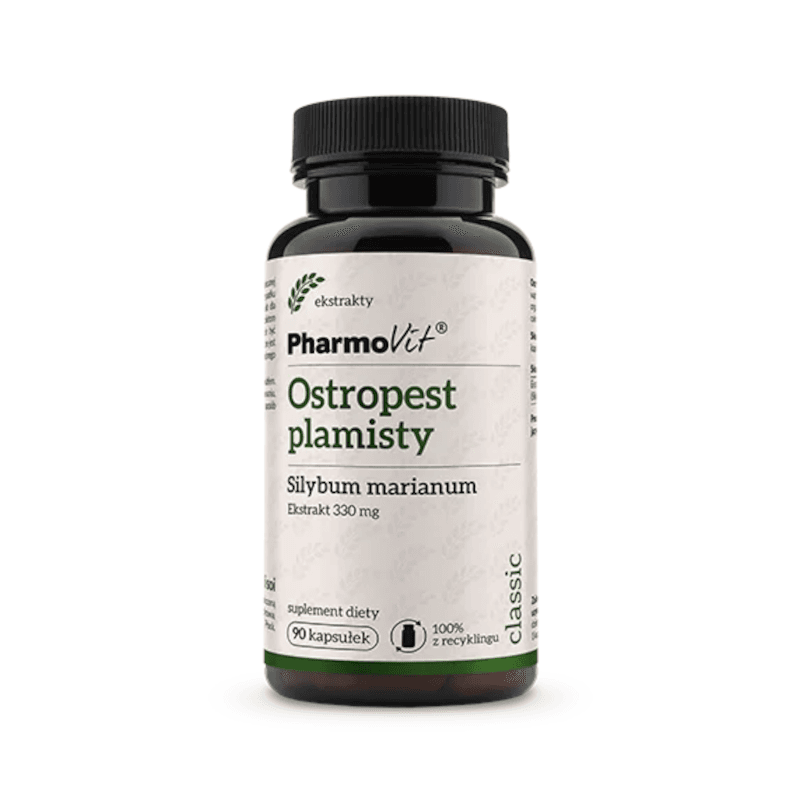 Wsparcie Wątroby Ostropest Plamisty Pharmovit Ostropest Plamisty 330mg 90kaps