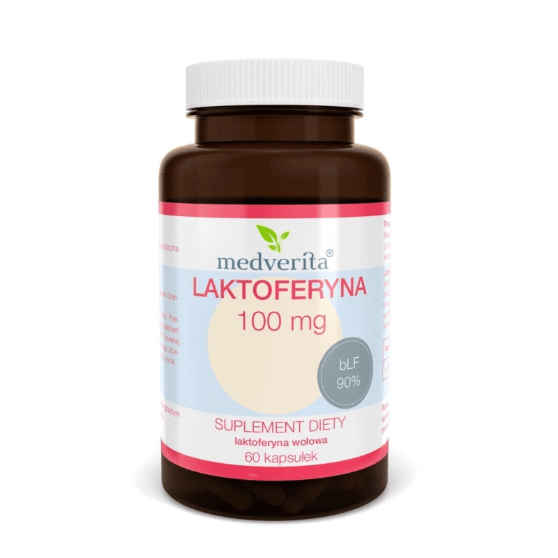 Wsparcie Odporności Laktoferyna Medverita Laktoferyna 100mg 60kaps