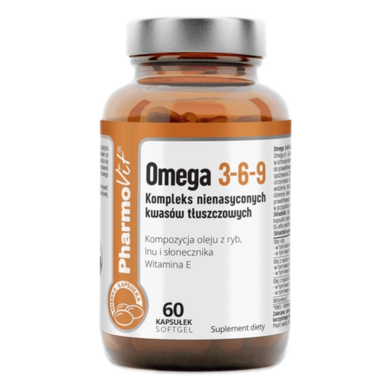 Kwasy Tłuszczowe Omega Pharmovit Omega 3-6-9 60kaps