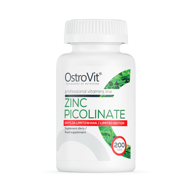 Minerały Cynk Ostrovit Zinc Picolinate 200tab