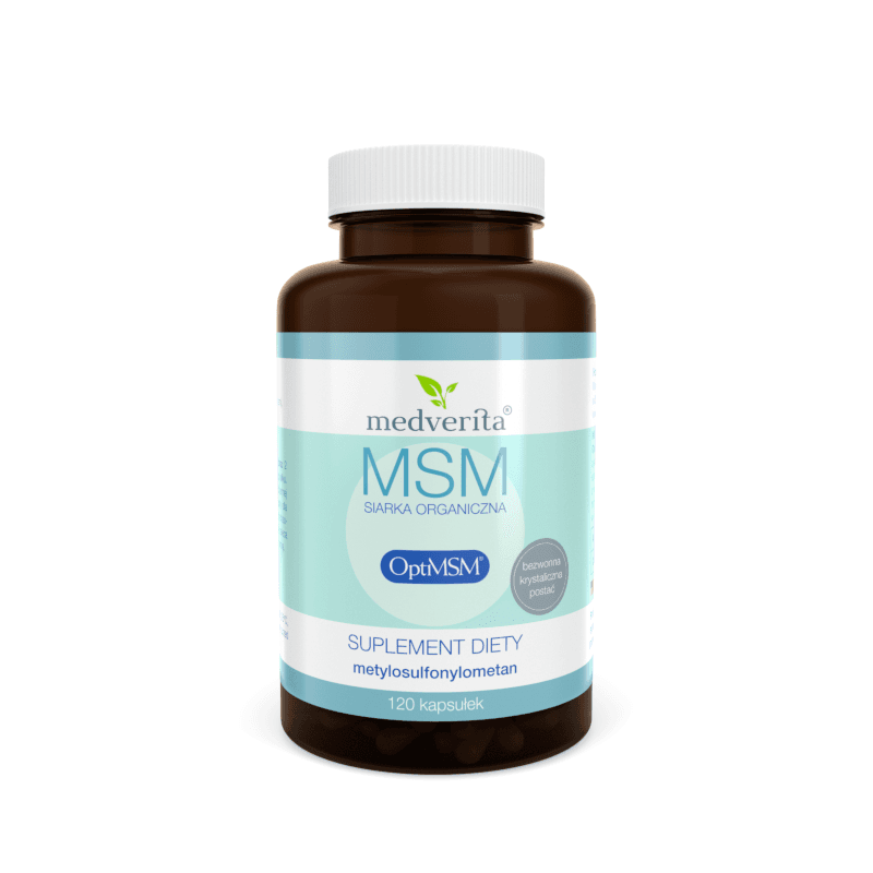 Regeneracja Stawów Siarka Organiczna MEDVERITA MSM OptiMSM 120kaps