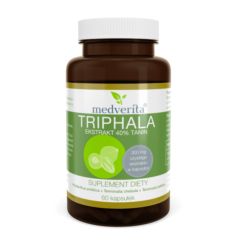 Prawidłowe Trawienie Ekstrakt Triphala MEDVERITA Triphala 300mg 60kaps