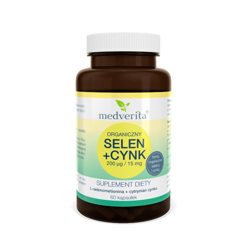 Minerały Cynk + Selen MEDVERITA Selen+Cynk 60kaps