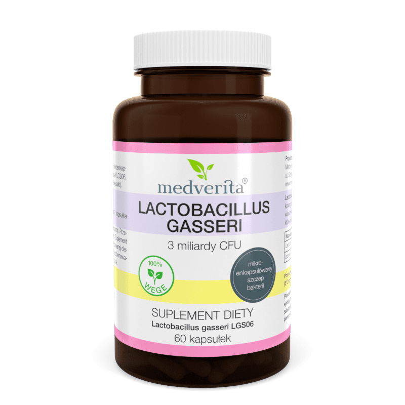 Trawienie Probiotyki MEDVERITA Lactobacillus Gasseri 3 miliardy CFU 60kaps