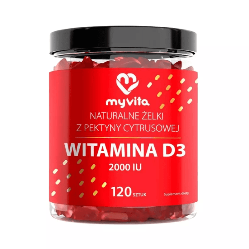 Witamina D MyVita Witamina D3 2000IU 120żelek