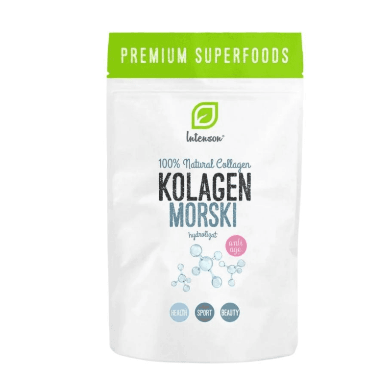 Wsparcie Włosów, Skóry, Paznokci Kolagen Intenson Kolagen Morski 60g