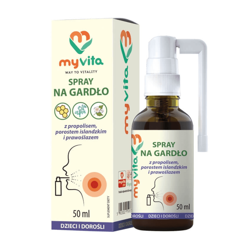 Wsparcie Odporności MyVita Spray na Gardło ( Dzieci i Dorośli ) 50ml