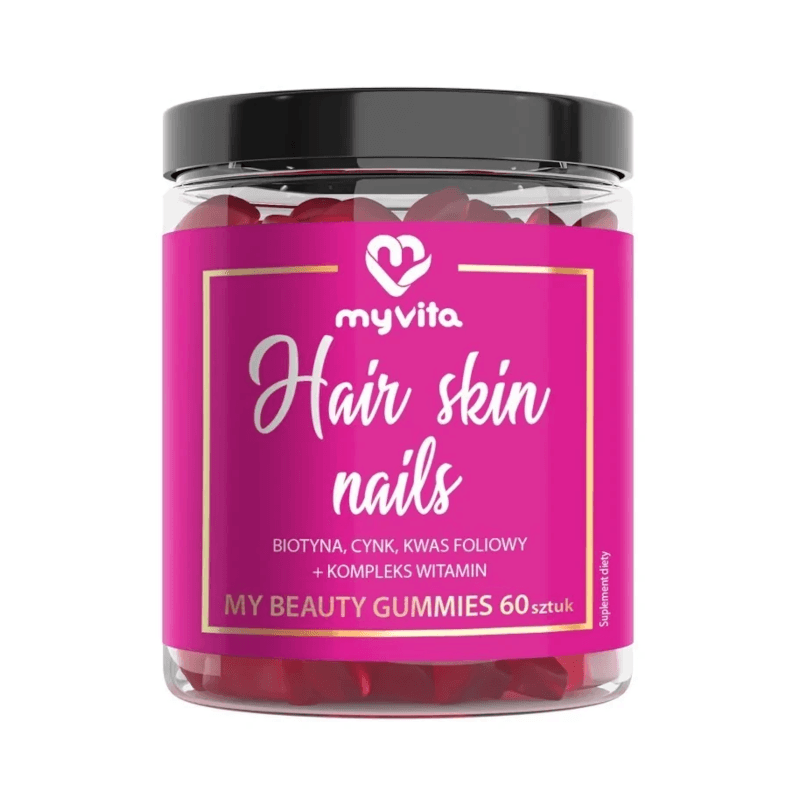 Wsparcie Włosów, Skóry, Paznokci Kompleks MyVita Hair Skin Nails 60chewables