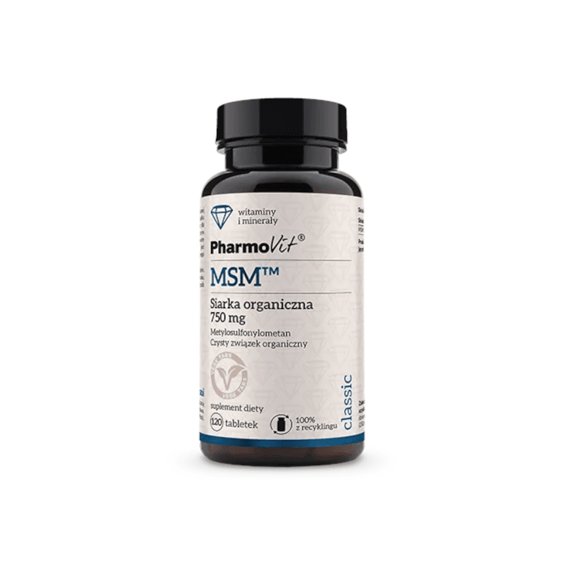 Regeneracja Stawów Pharmovit MSM Siarka Organiczna 750mg 120tab