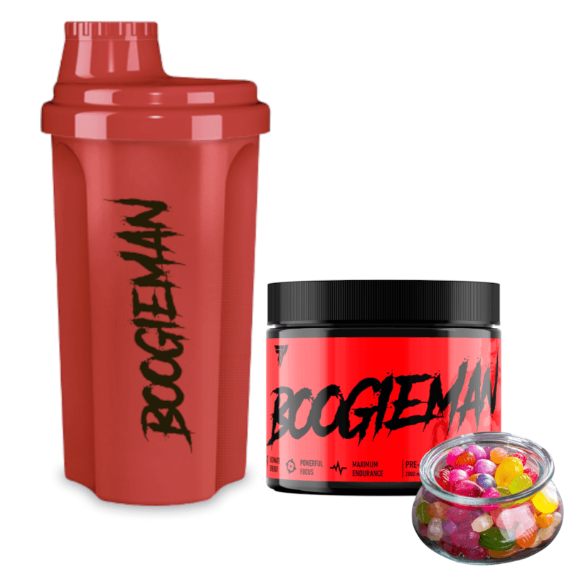 Zestaw Trec Nutrition Przedtreningówka Boogieman 300g + Shaker Boogieman 700ml