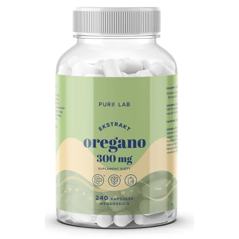 Wsparcie Wątroby Oregano Aura Herbals Ekstrakt z Oregao 300mg 240caps