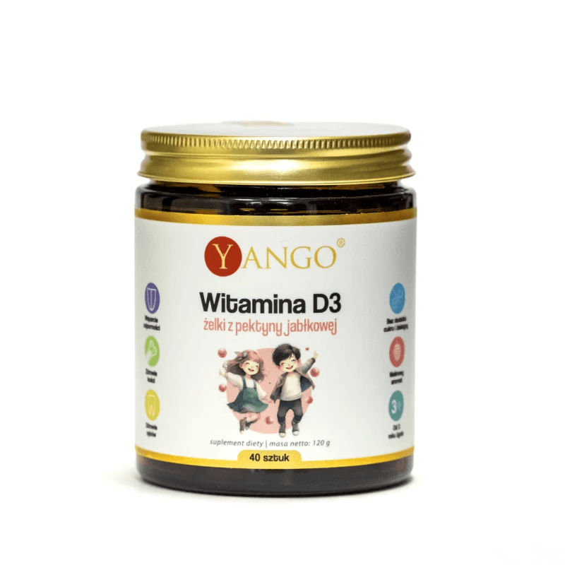 Witamina D Yango Witamina D3 żelki z pektyny jabłkowej 40szt