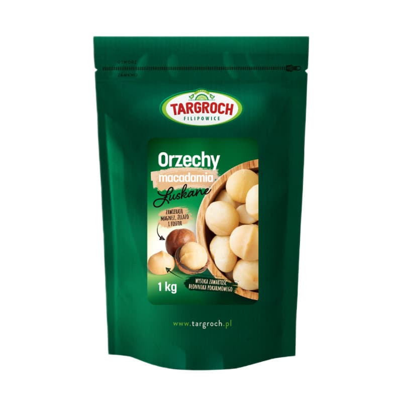 Zdrowa Żywność Orzechy Targroch Orzechy Macadamia Łuskane 1kg