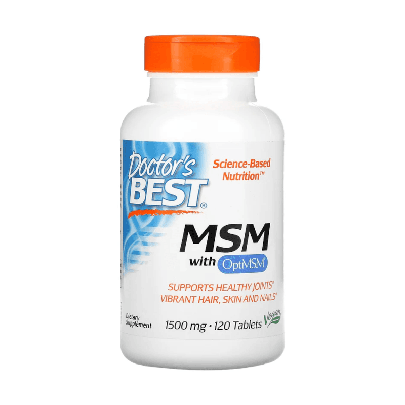 Regeneracja Stawów Siarka Organiczna Doctor's Best MSM with OptiMSM 1500mg 120tab
