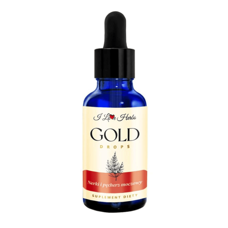 Wsparcie Nerek I love Herbs Gold Drops Nerki i Pęcherz Moczowy 50ml