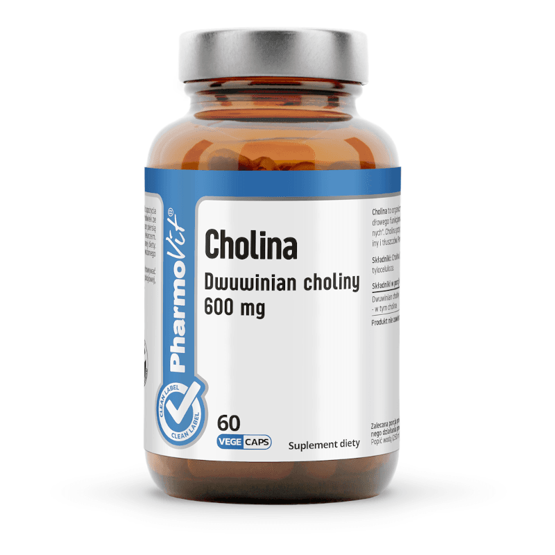 Wsparcie Mózgu i Trawienia Pharmovit Cholina 600mg 60vcaps