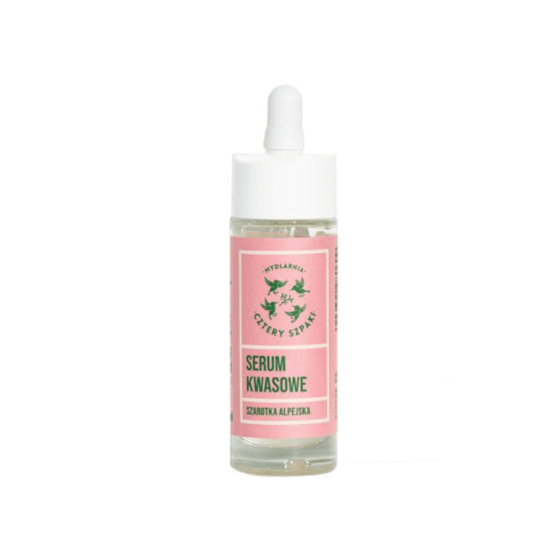 Kosmetyki Naturalne 4 Szpaki Serum kwasowe Szarotka Alpejska 30ml
