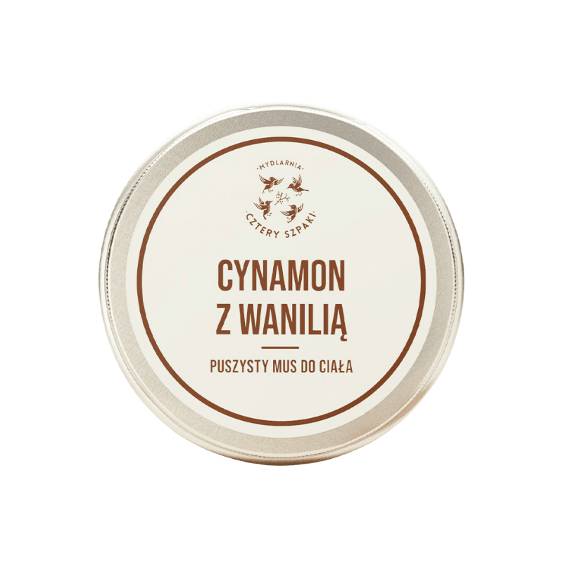 Kosmetyki Naturalne 4 Szpaki Mus do ciała Cynamon z Wanilią 150ml