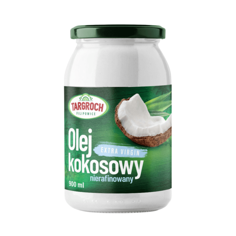 Zdrowa Żywność Targroch Olej kokosowy nierafinowany 900ml