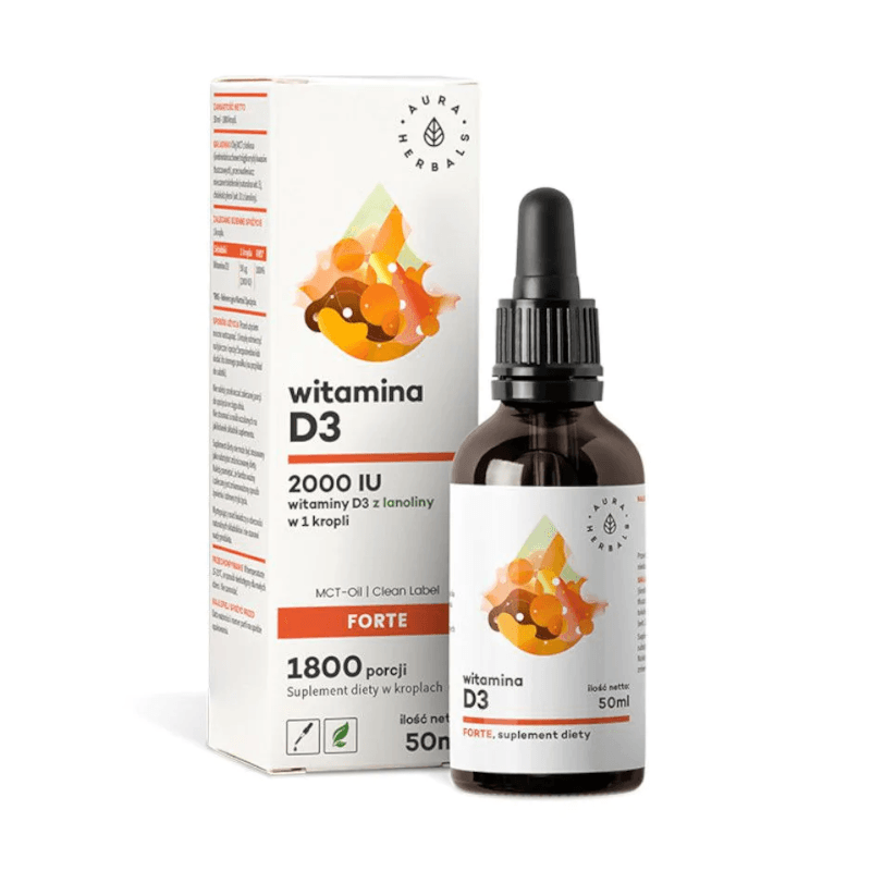 Witamina D Aura Herbals Witamina D3 2000UI Forte MCT 50ml
