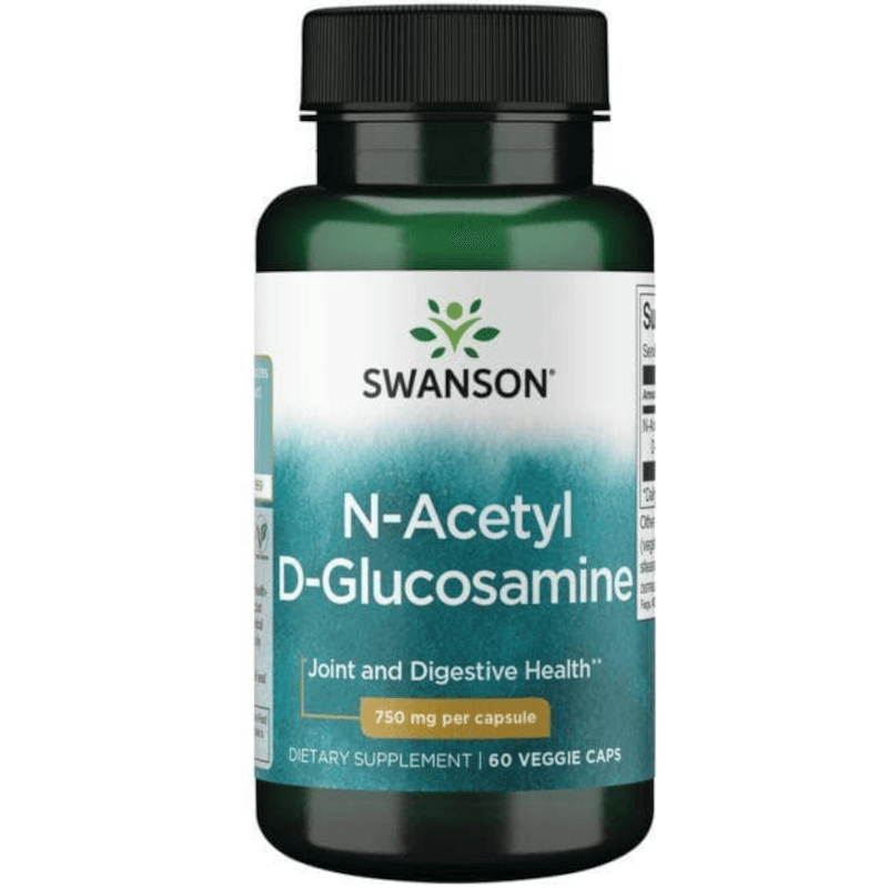 Regeneracja Stawów Swanson N-Acetyl D-Glucosamine 750mg 60vkaps