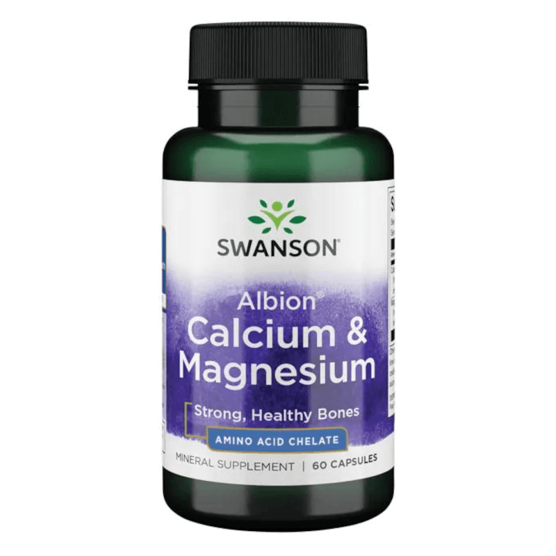 Minerały Swanson Albion Calcium & Magnesium 60kaps