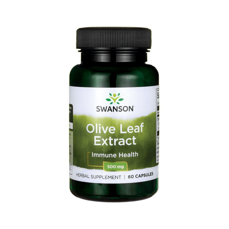 Wsparcie Odporności Liść Oliwy Swanson Olive leaf extract 500mg 60kaps