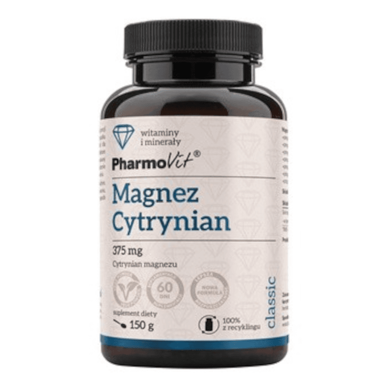 Magnez Pharmovit Magnez Cytrynian 375mg 150g