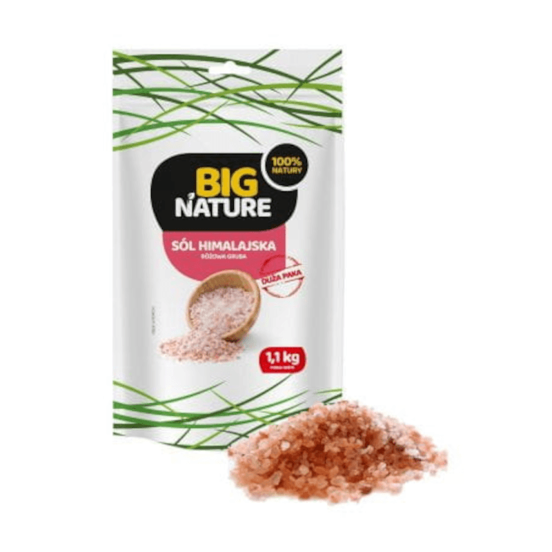 Zdrowa Żywność Big Nature Sól Himalajska Różowa Gruba 1.1kg