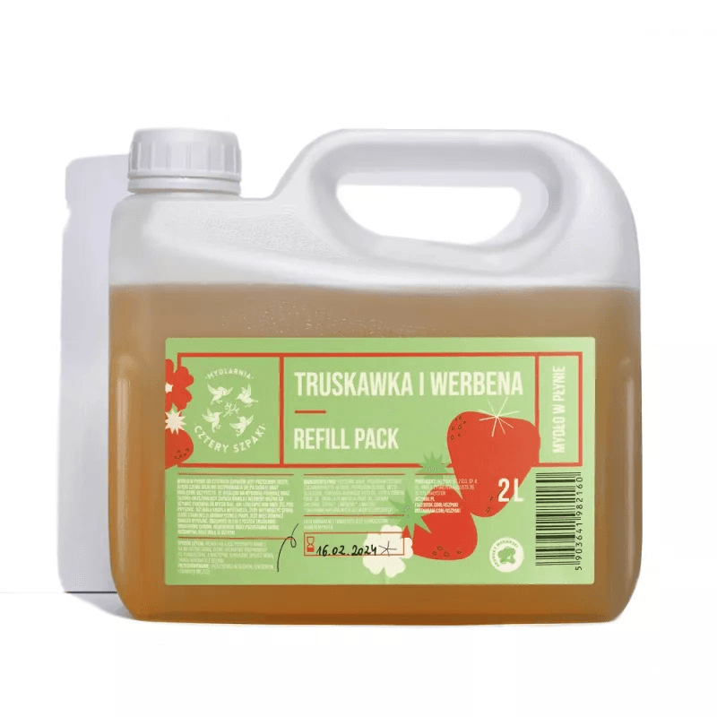 Kosmetyki Naturalne 4 Szpaki Mydło w płynie truskawka i werbena 2000ml