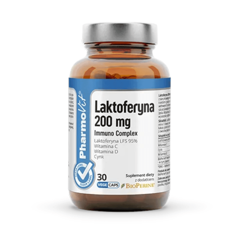 Wsparcie Odporności Pharmovit Laktoferyna 200 mg 30 kaps