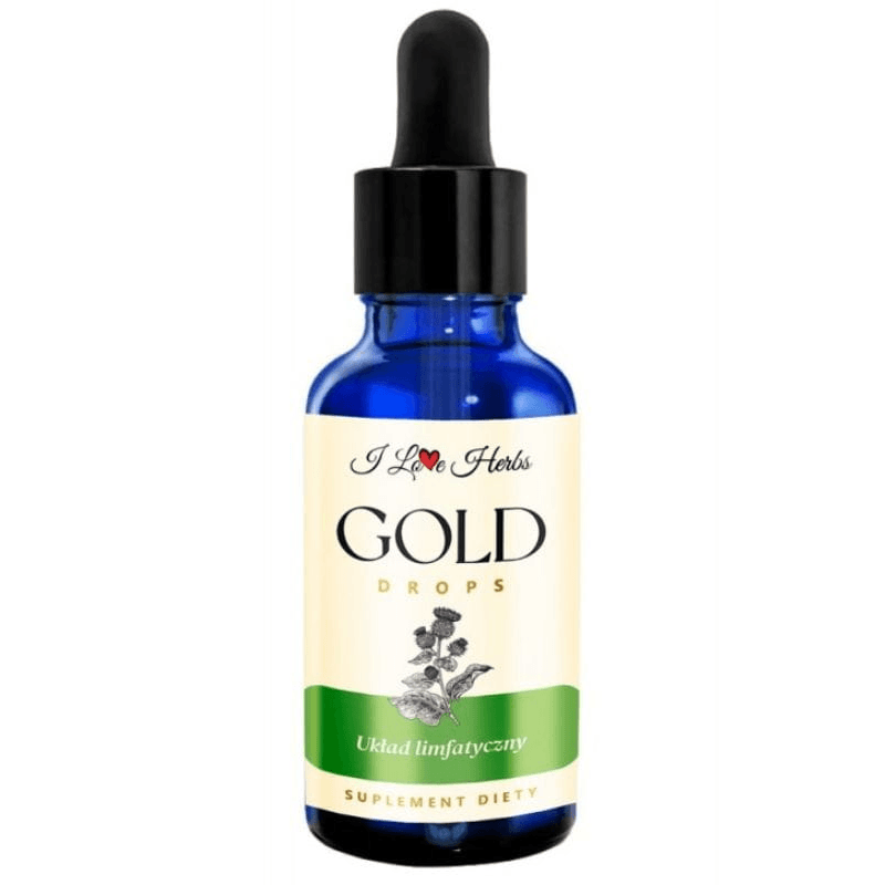Wsparcie Odporności I love Herbs Układ Limfatyczny Gold Drops 50ml