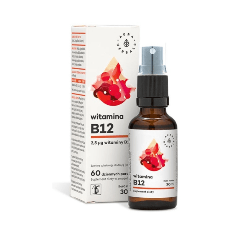 Witaminy Aura Herbals Witamina B12 Forte 30ml
