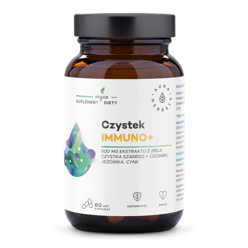 Wsparcie Odporności Aura Herbals Czystek Immuno+ 60 kaps