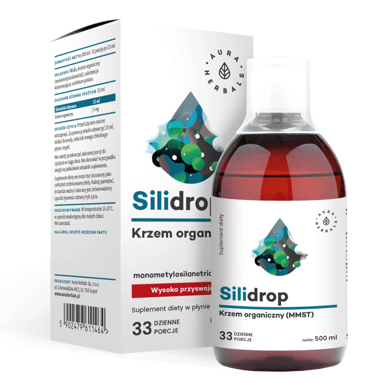 Minerały Aura Herbals Silidrop krzem organiczny MMST 500ml