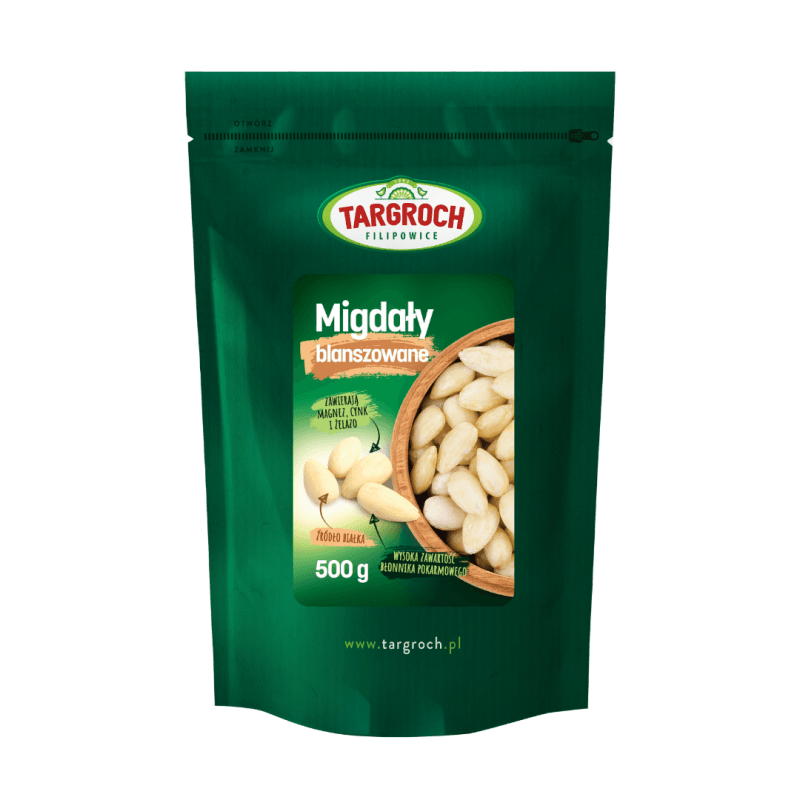 Zdrowa Żywność Targroch Migdały blanszowane 500g