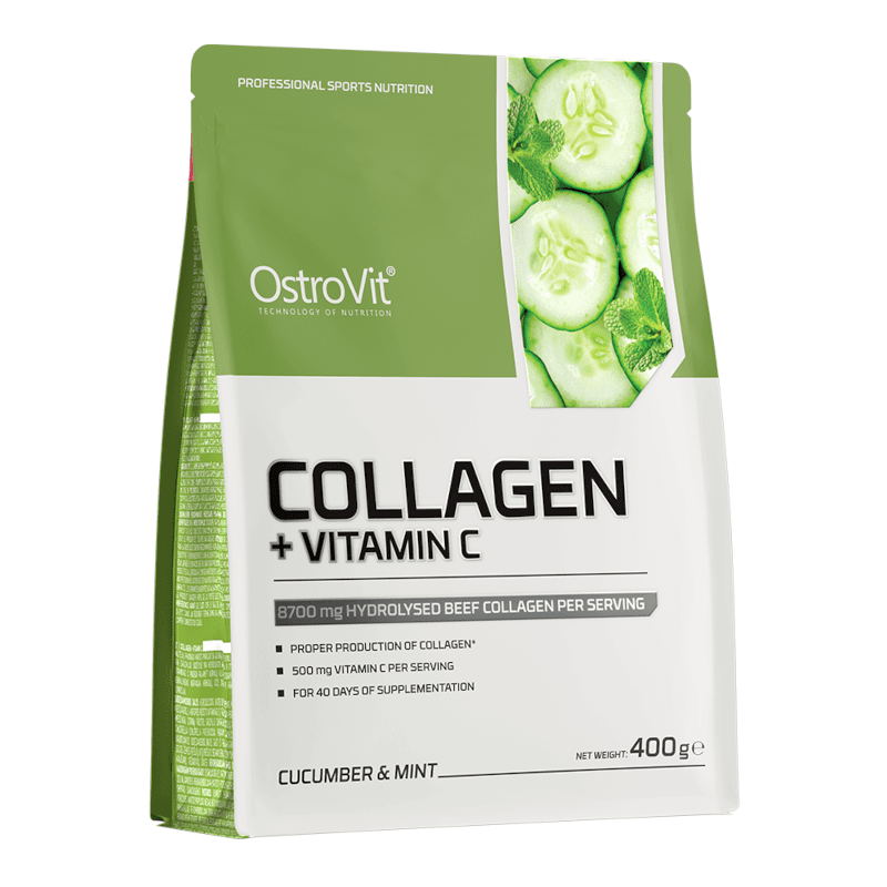Regeneracja Stawów Kolagen + Vit C Ostrovit Collagen+Vitamin C 400g