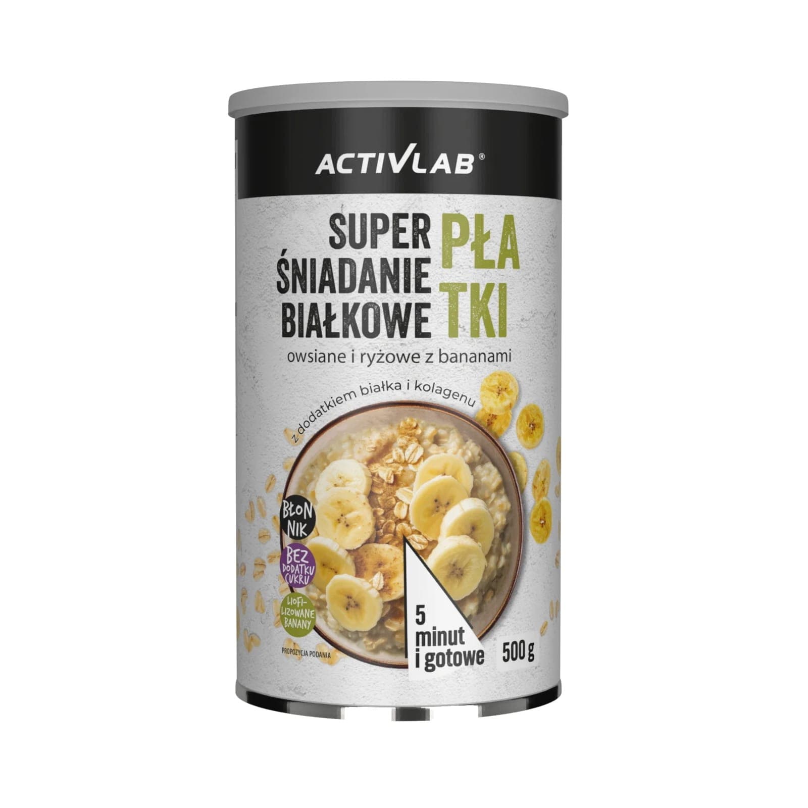 Zdrowa Żywność Activlab Białkowe płatki Owsiane i Ryżowe 500g