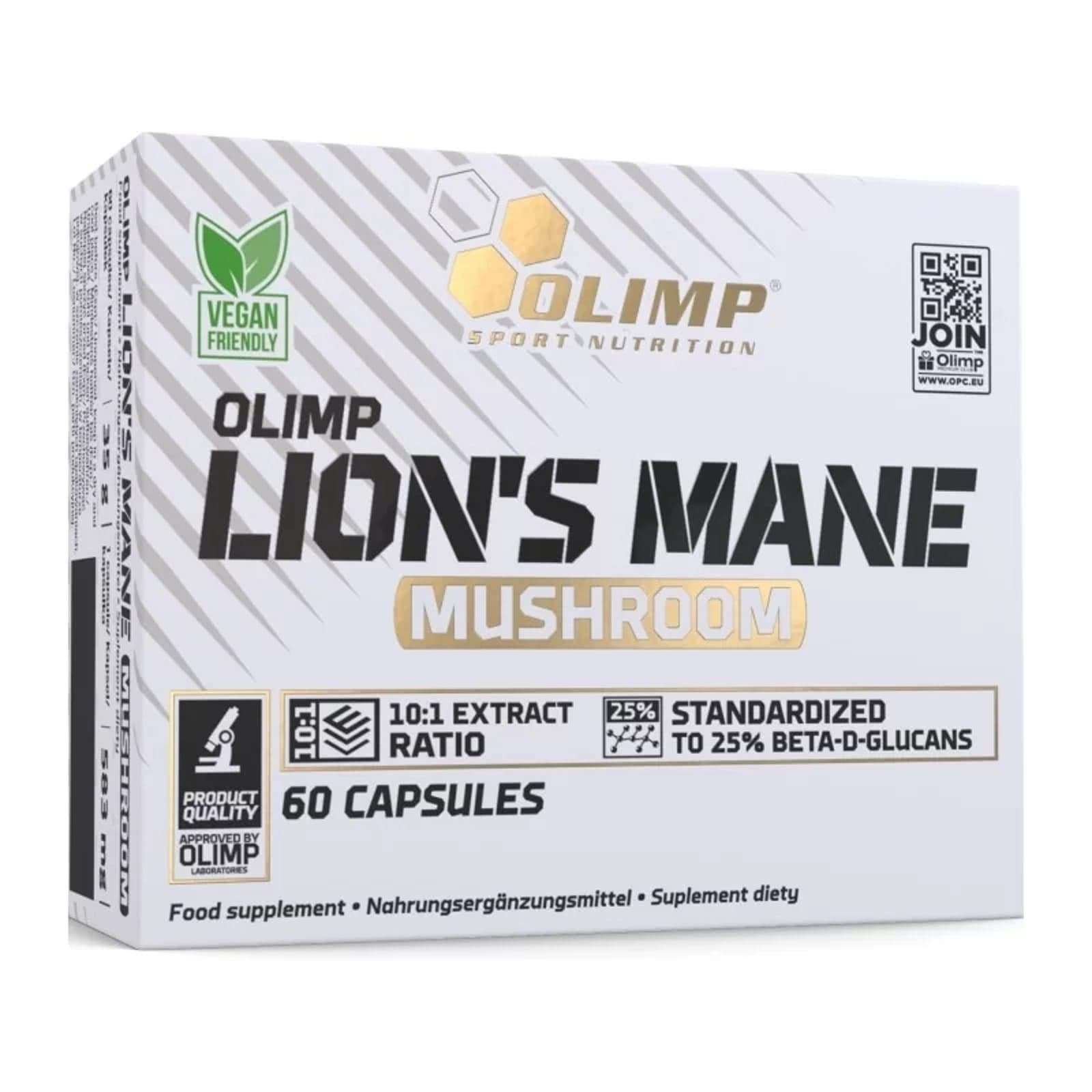 Adaptogeny Soplówka Jeżowata Olimp Nutrition Lion's Mane 60kaps