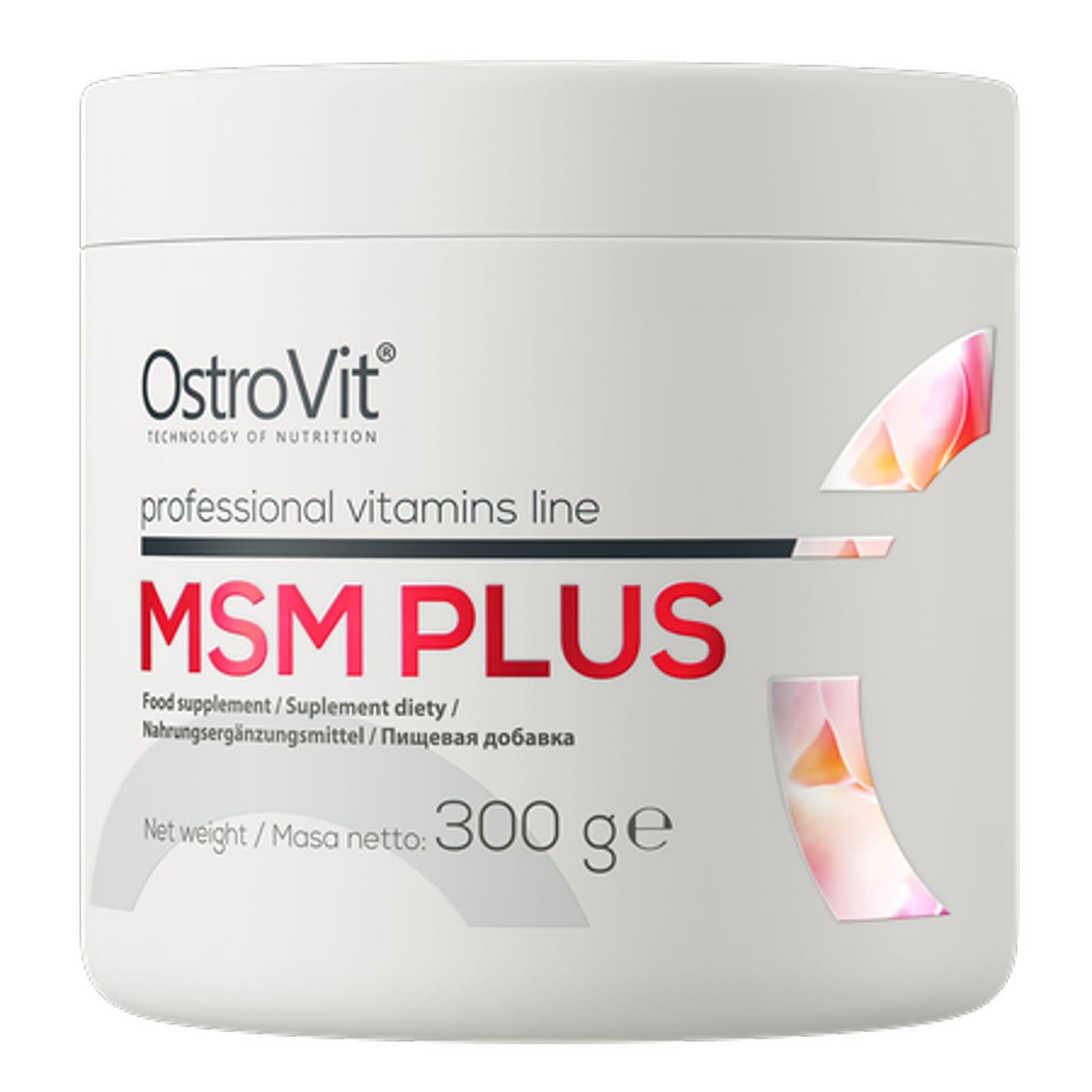 Regeneracja Stawów Siarka Organiczna Ostrovit MSM Plus 300g