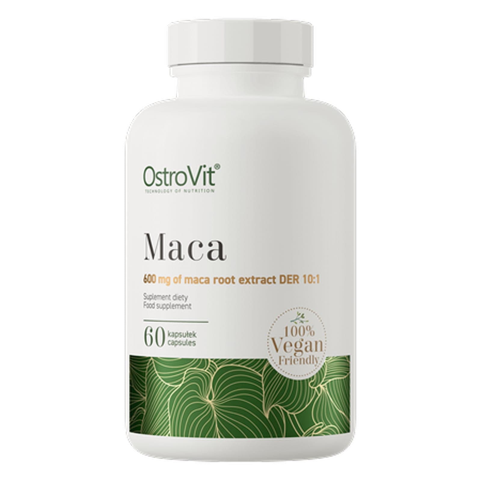 Wsparcie Witalności Żeń-szeń Peruwiański Ostrovit Maca Vege 60vkaps