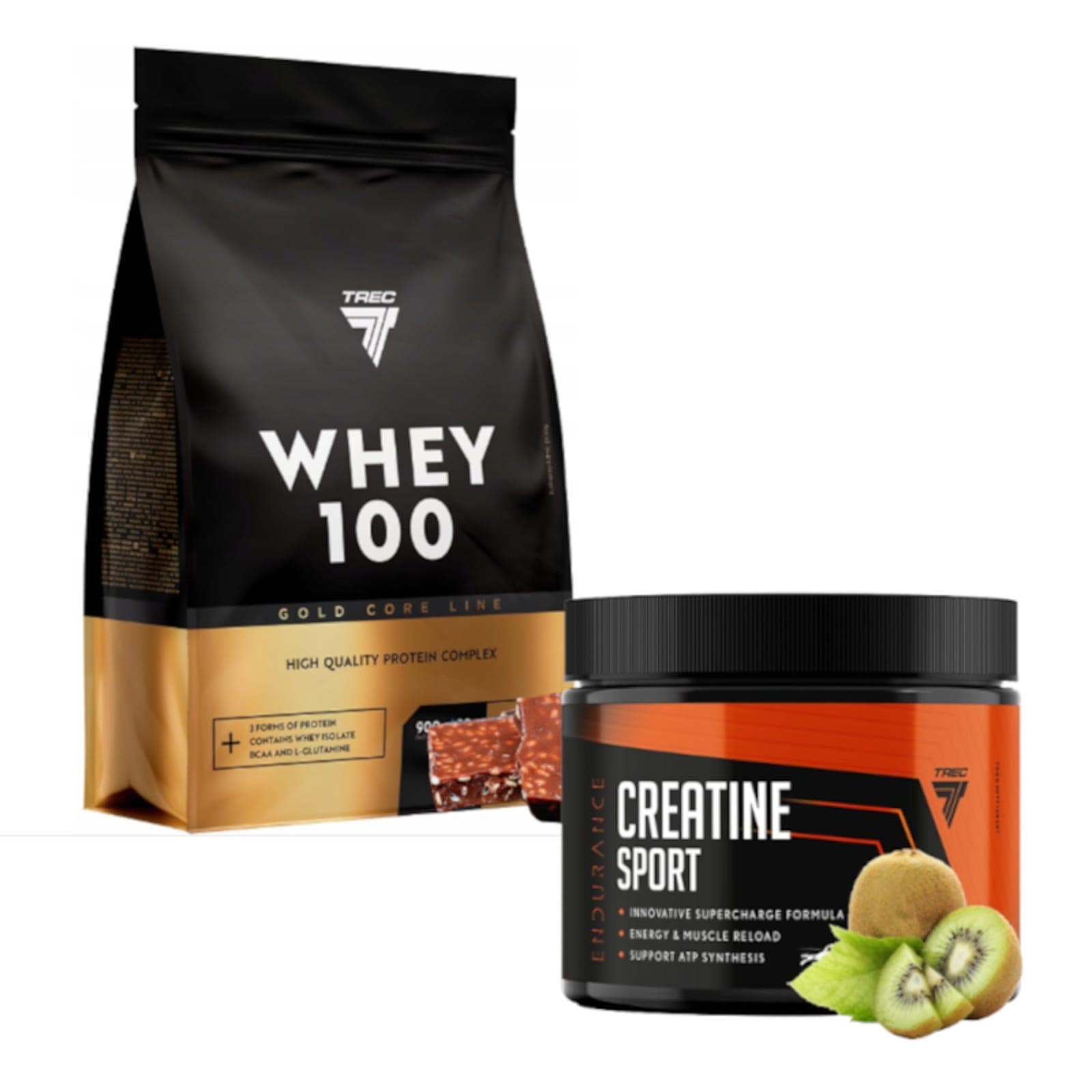 Pokochaj Pompę Gold Core Line Whey 100 + Creatine Sport Kiwi 900g + 300g