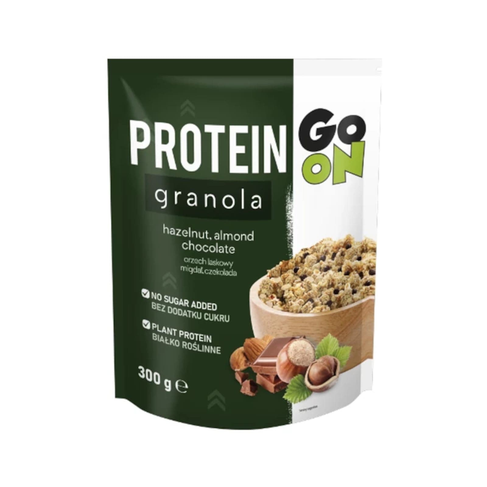 Zdrowa Żywność Zamiennik Śniadania Go On Nutrition Granola Proteinowa z Czekoladą i Orzechami 300g