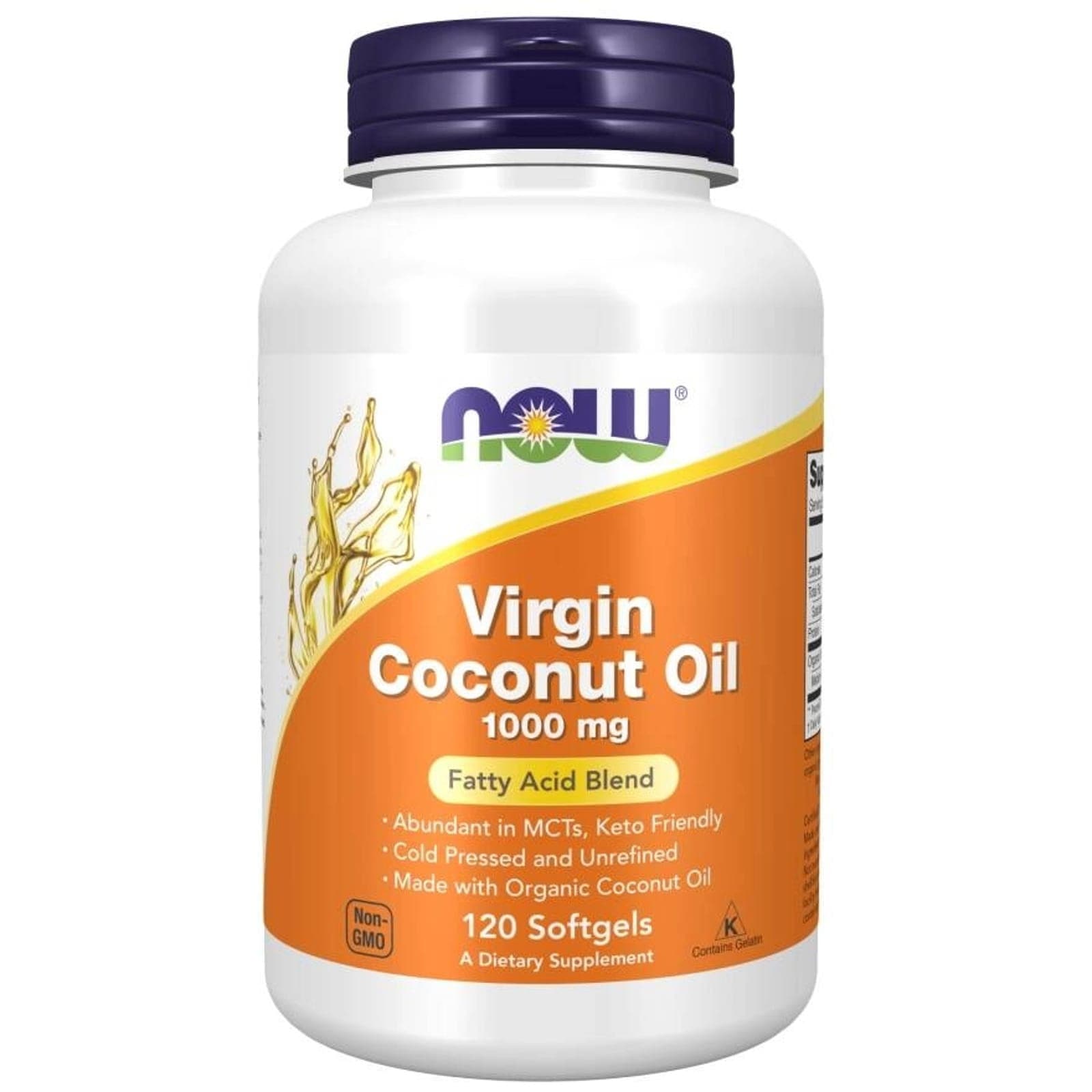 Olej Kokosowy Now Foods Coconut Oil 1000mg 120sof