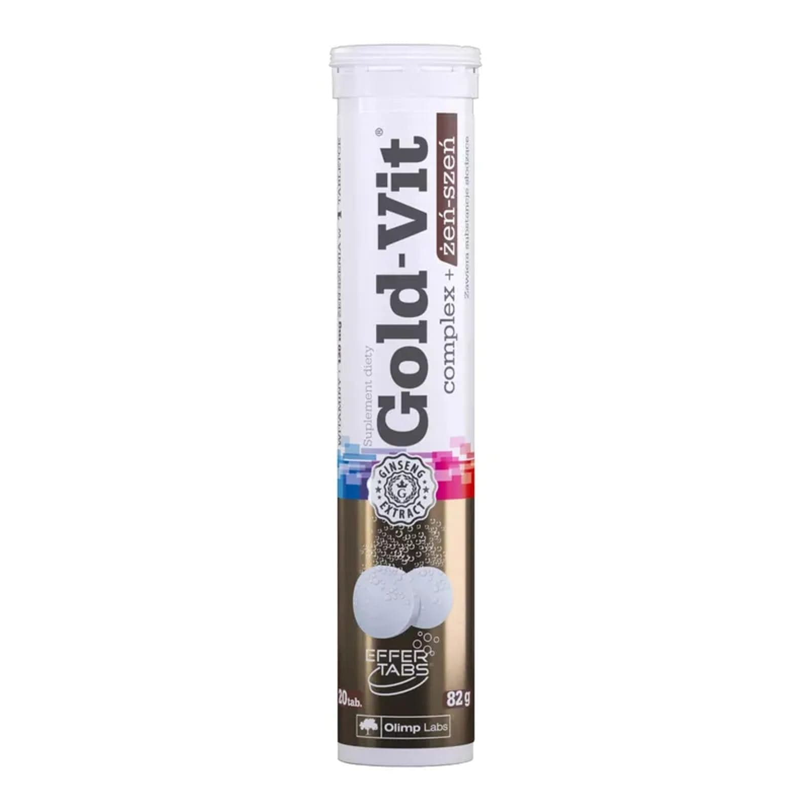 Witaminy i Minerały Olimp Nutrition Gold-Vit Complex+Żeń-Szeń 20tab Pomarańcza