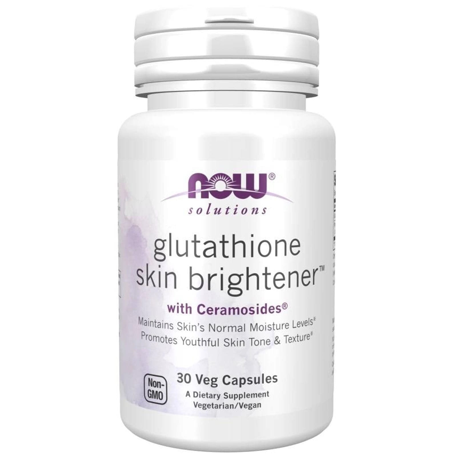 Wsparcie Włosów, Skóry, Paznokci Now Foods Glutathione Skin Brightener Ceramosides 30vcaps